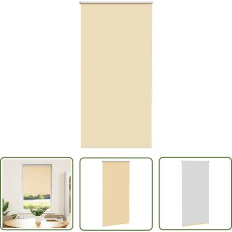 vidaXL Verdunkelungsrollo Beige 65x175cm Stoffbreite 60,7 cm Polyester (1/5)