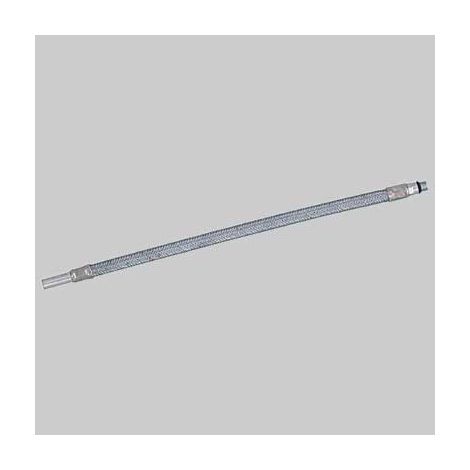 FLESSIBILE INOX CON TUBETTO Ø 10 E TUBETTO FILETTATO M 10  M10 x M10x1 cm 35 DN 8     MADE IN ITALY