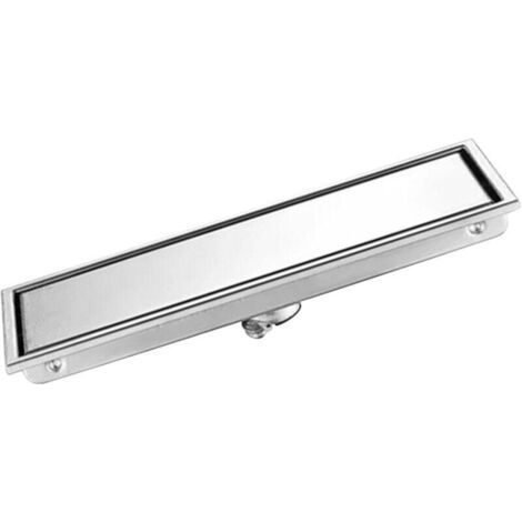 Drain de Douche Rectangulaire, Drain de Sol Linéaire Antirouille Angle émoussé pour éviter Le Colmatage Efficace pour Salle de Bain (1/4)