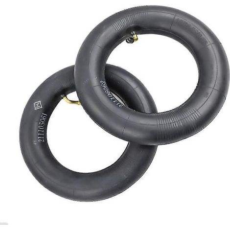 2 chambres à air universelles 10x2,5/10x2,75 avec valve coudée à 45° pour pneus de 10 pouces. (1/5)