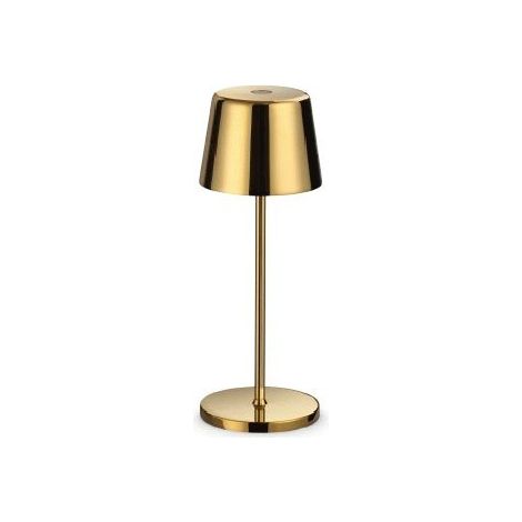 MINI LAMPADA DA TAVOLO RICARICABILE LED ORO 2,5W 220LM 2200K/2700K CUTE IDEALLUX