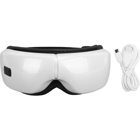 Beheizbare Augenmassagemaske, USB-aufladbar, mit Vibration, Wärme und Bluetooth für Musik (1/5)