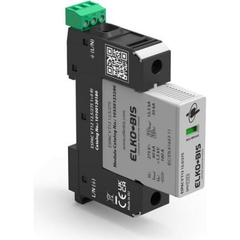 Protector contra sobretensiones espac V T12 12.5/275 1+0 RI 10100120180