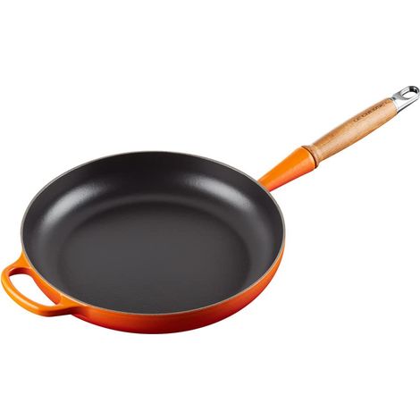 Poêle à frire en Fonte Émaillée avec poignée en bois, 28 cm, Volcanique, 20258280900422 (1/5)
