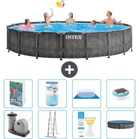 Prism Frame Pool Rund - 549x122 cm - 9-teilig S622