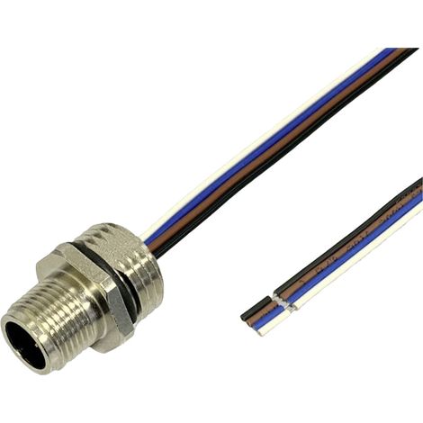 BKL Electronic 2703001 Sensor/Aktor Einbaustecker M12 0.5 m Polzahl Sensoren: 4 1 St.