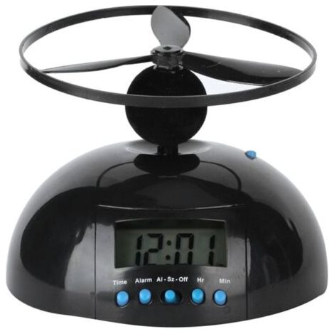 FENOPLASTICAHorloge volante Réveil Volant Fantaisie Mini Hélice Ronde Portable Numérique LCD Articles Ménagers electromenager fait (1/4)