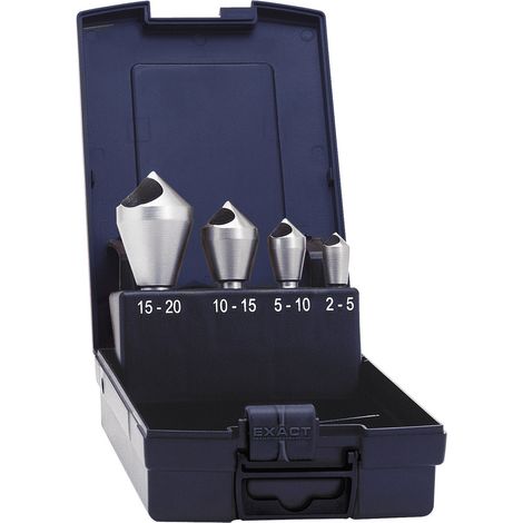 Exact 05426 Querlochsenker-Set 5 mm, 10 mm, 15 mm, 20 mm HSS-E Zylinderschaft 1 Set (1/2)