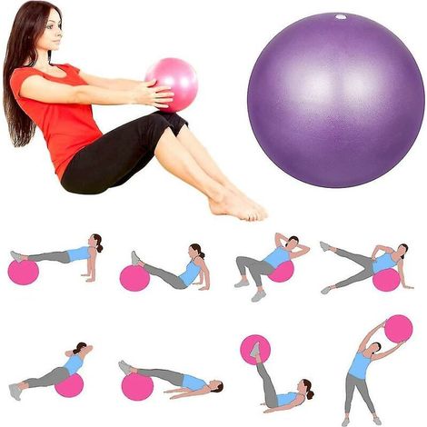 2 Pieces 25cm Soft Anti Burst Yoga Ball Exercise Gym Pilates Fitness Ball (1/4)