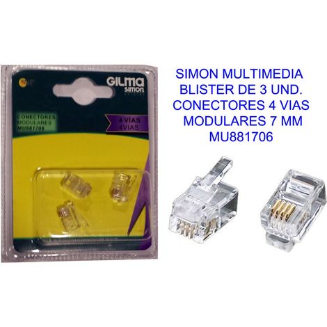 Simon Multimedia Scart 21-polig auf 3 Cinch + DIN 4-polig