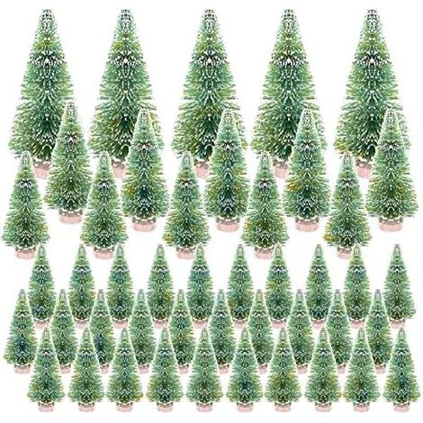 sapins de Noël artificiels - Vert - pour décoration de table - Vitrine - 4,5/6,5/8,5/12,5 cm (1/5)