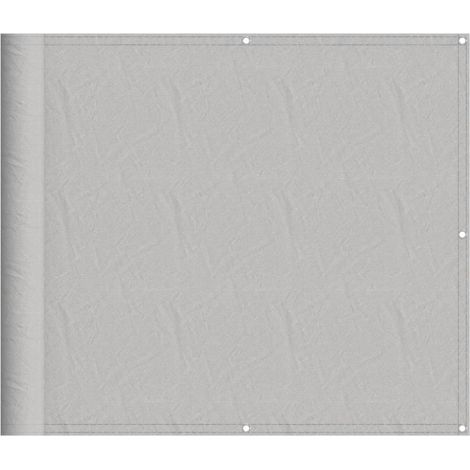 Écran de balcon gris clair 90x500 cm 100% polyester oxford