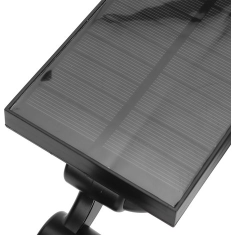 Intelligenter 7-LED-Solarstrahler für Garten, Rasen und Landschaftsbeleuchtung, schwarz-weiß (1/5)