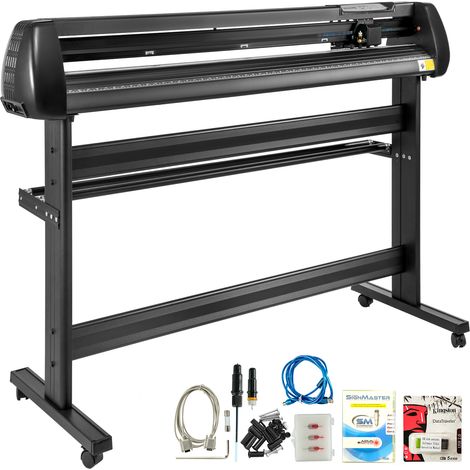 VEVOR Plotter da Taglio per Plotter da Taglio Plotter da Taglio da 1350 mm conPlotter da Taglio con Forza di Supporto a Terra e Velocita Regolabile