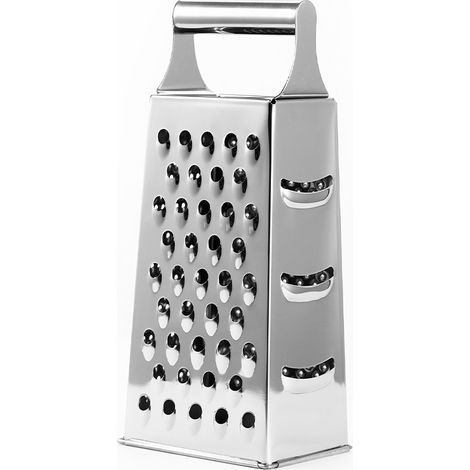 Râpe en acier inoxydable à quatre côtés, dispositif de coupe, d'épluchage et de grattage de cuisine, tranches de concombre, râpes de pommes de terre, râpe à légumes (1/5)