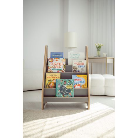 Montessori MINI Bibliothek - Grau (1/5)