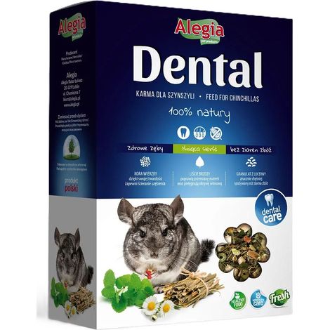Alegia Dentale Cibo per roditori - Confezione da 300 g - Cibo per cincillà 300 g