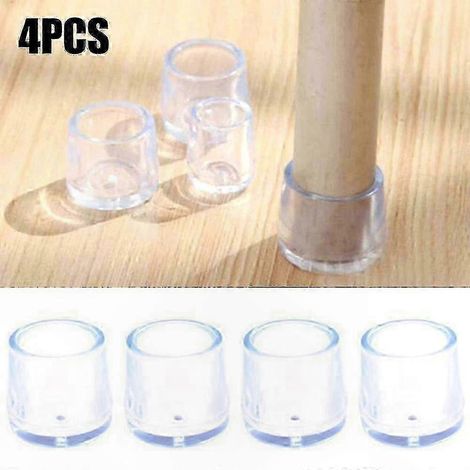 Capsules de protection pour pieds de chaise et table en silicone, antidérapantes, pour sols fragiles, lot de 4, taille standard, usage intérieur. (1/5)