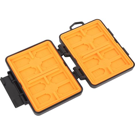 Boîte de rangement étanche et portable pour cartes mémoire, compatible avec les appareils photo, drones et cartes nano SIM. (1/5)