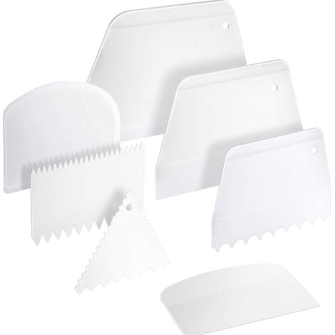 Utensile da cucina versatile, raschietto per impasto con manico antiscivolo, multifunzionale con maniglia per riporlo facilmente, ideale per la cottura al forno. (1/5)