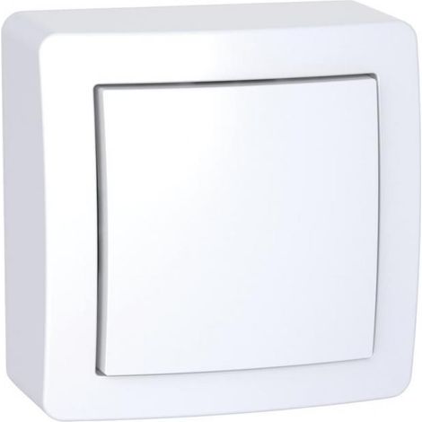 Obturateur avec cadre en saillie Alrea - Blanc - Schneider (1/2)