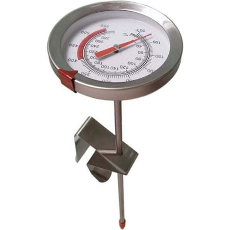 Thermomètre Alimentaire Inox Haute Température Sonde 40 cm - Crezuo (1/4)