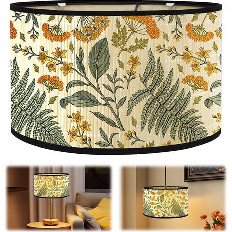 Abat-jour en tissu, abat-jour pour suspension, abat-jour cylindrique (30 × 30 × 20 cm), abat-jour pour lampe à poser (1/5)