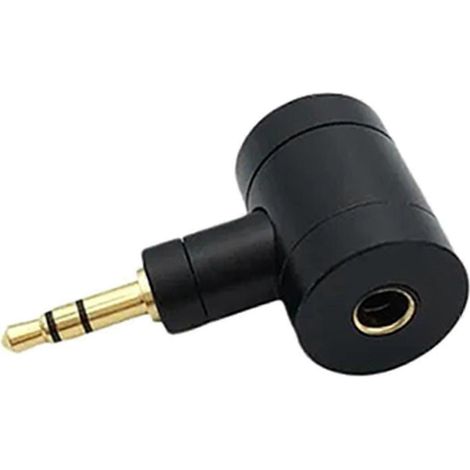 Adaptateur pour écouteurs symétriques HIFI Angle4.4 : prise femelle 4,4 mm vers prise mâle 2,5 mm 4 pôles/3,5 mm 3 pôles (à monter soi-même) pour lecteurs MP3 Sony (4,4-3,5 mm, noir-noir) - JXLGV (1/5)