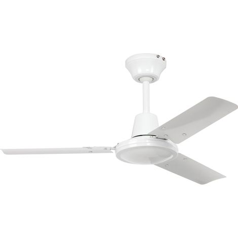 Casafan – Ventilateur de plafond 92 cm – 3 pales blanches en métal – Puissance 19-70W – Vitesse jusqu'à 265 tr/min – Pour pièces jusqu'à 12 m² (1/3)