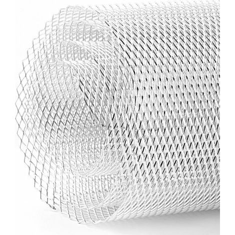 Grille de calandre de voiture en alliage d'aluminium 3x6mm grille de corps pare-chocs rhombique gril universel (1/5)
