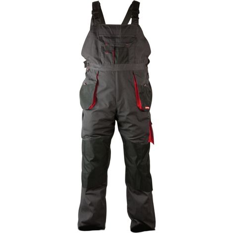 LAHTI PRO Pantalon salopette de travail pour hommes Lahti Pro - Vêtement de sécurité PN-EN ISO 13688 - Noir, Taille XL/56, LPSR0256 (1/5)