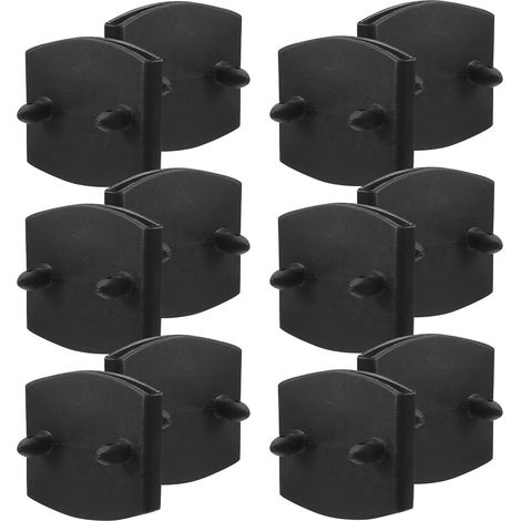Kit de 20 Embouts en Plastique Noir pour Fixation et Maintien des Lattes de Sommier, Accessoires Essentiels pour Réparation et Montage de Meubles (1/5)