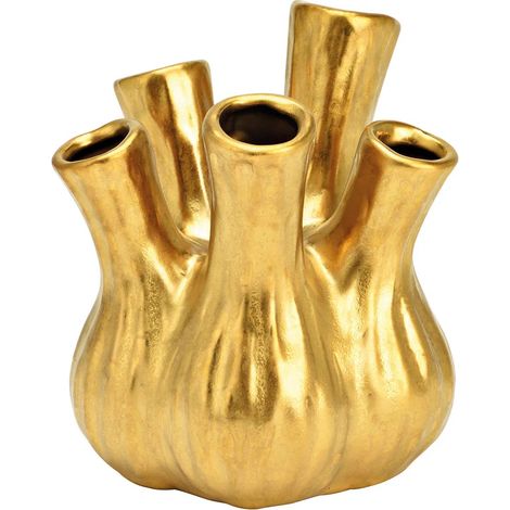 Vase design ail 13x16x13 cm or (1/3)