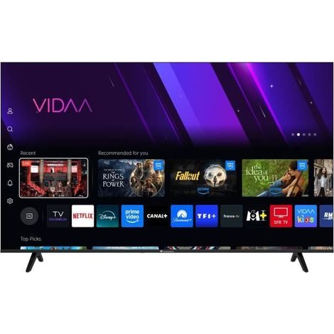 Continental Edison – TV LED QLED 65" (164 cm) – 4K UHD – 3xHDMI – 2xUSB – Noir – Taux de rafraîchissement 120Hz (1/5)