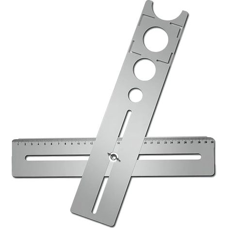 Lntyq Trou-Lokalisierung für universelle Keramik-Werkzeuge für universelle Steinmetz-Werkzeuge in rostfreiem Edelstahl, Portatif 300 mm, Trou-Taille: 25 mm/40 mm/45 mm/55 mm (1/5)