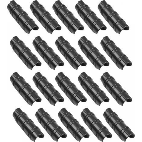20Pcs 25mm Plastic Pipe Clamps for Greenhouse Frame, Plastic Garden Construction Tube Clips, Fixed Pipe Clamps for Plant Supplies (1/5)