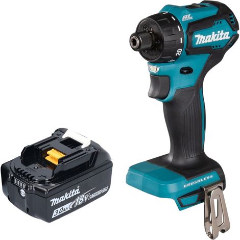 Makita DDF 083 F1 Perceuse-visseuse sans fil 18 V 40 Nm 1/4'' Brushless + 1x batterie 3,0 Ah - sans chargeur