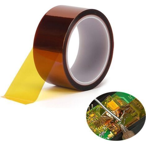 5cm x 33m brown insulating tape, high temperature thermal transfer tape, suitable for welding and electrical applications. (1/5)