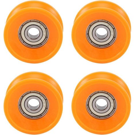 4 Pièces Roulements à Billes 6X30X13mm Acier Scellés U Profond Poulie Rail Guidage Rainure (1/4)
