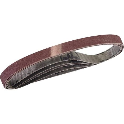 5 - Bandes Abrasives - Corindon - Grain 120 - Pour Bois Métal Peinture - Support Tissu - 10x330 cm