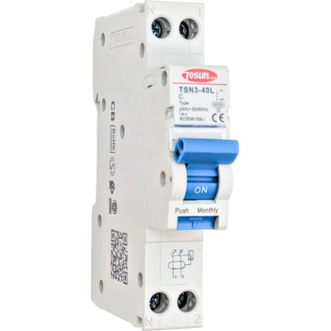 Disyuntor diferencial + magnetotérmico 1P+N 25A 10mA Type AC