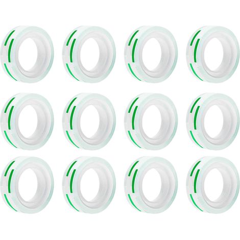 12 rouleaux de ruban adhésif transparent multi-usages de 14 yards (12,5 m) pour l'école, le bureau, les loisirs créatifs et l'emballage cadeau. (1/5)