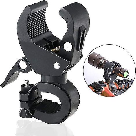 Support universel de lampe torche LED pour guidon de vélo, pivotant à 90 degrés (1/5)
