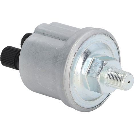 Capteur de pression d'huile en alliage d'aluminium pour générateur stable VDO 1/8 NPT 0-10 bar, finition mate, double tête