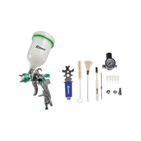 Pistolet peinture HLVP pro par gravité en mallette pour compresseur (1/3)