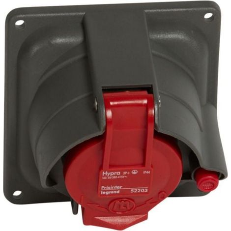 Prisinter fixe Hypra IP44/55 16A - 380V à 415V - 3P+T - plastique - LEGRAND