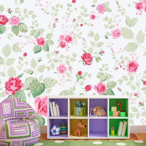 Papier peint plaisirs roses - 200 x 140 cm (1/4)