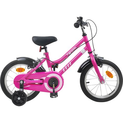 Teenpull – Kinderfahrrad 12 Zoll für 2-4 Jahre alt Pink Schwarz (1/5)