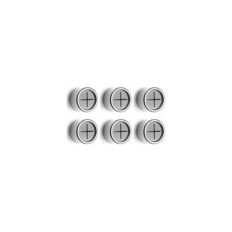 Lot de 6 pinces à torchons, porte-torchons adhésif, porte-torchons à ventouse, pour salle de bain, armoire et débarras, ABS rond Crezuo (1/4)
