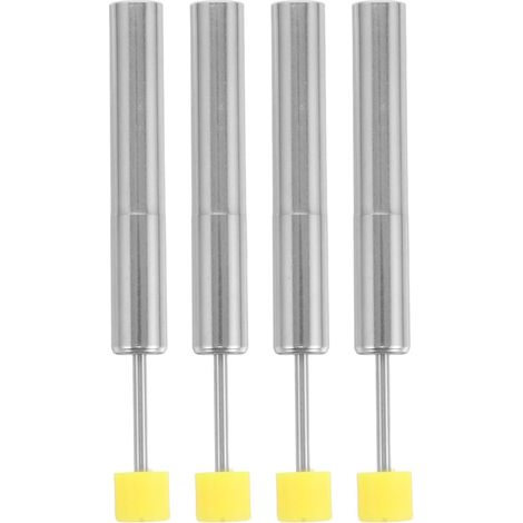 Set of 4 Universal Hydraulic Dampers for Kitchen Waste Bin Stainless Steel Soft Silent Closing Mechanism Lid Damper Replacement Compact Piston (1/5)